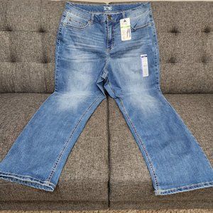 NWT Straight leg Terra & Sky Blue Denim  Jeans Size 16W with Tummy Control